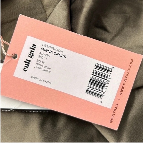 Cult Gaia Minna Chain Halter Mini Dress Advieh NWT - Picture 6 of 7